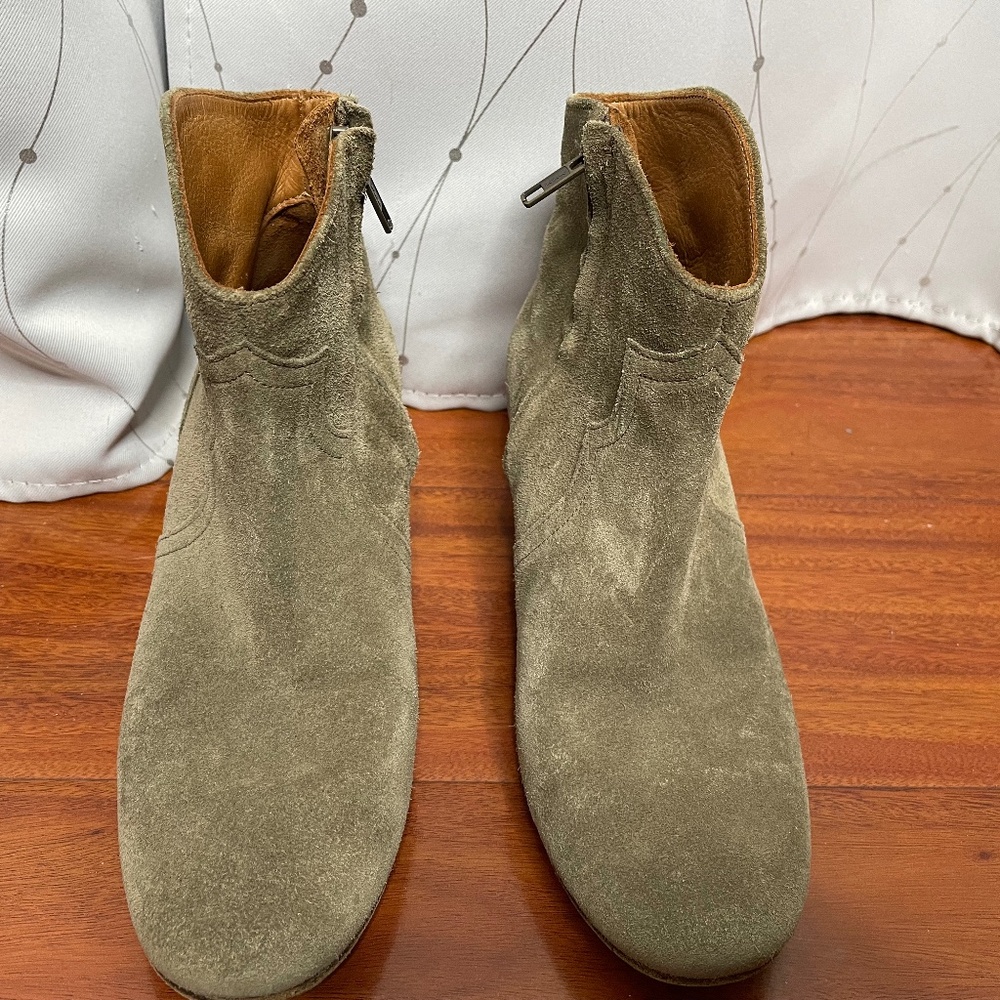 Isabel Marant Velvet Ankle Boots